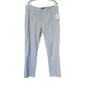 NWT Basic Editions Mens Modern Fit Chino / Dress Pants Gray 36"x32”